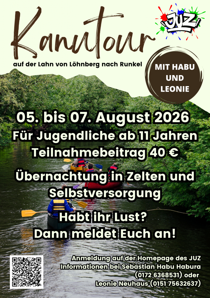 05.08.2026 - Kanufreizeit auf der Lahn