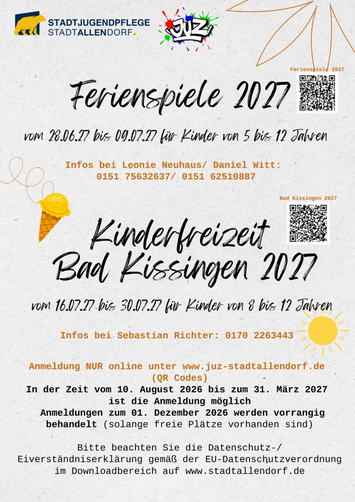 28.06.2027 - Ferienspiele 2027