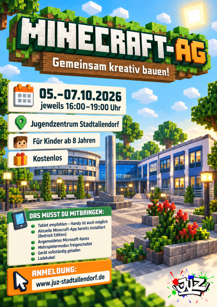Herbstferienprogramm 2026 - Minecraft AG